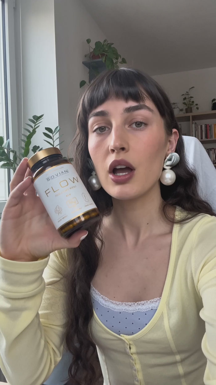 Margot présente FLOW dans sa routine quotidienne